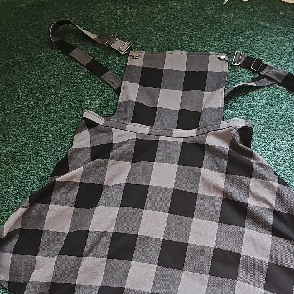 Hot Topic Black and Gray Checkered Apparel